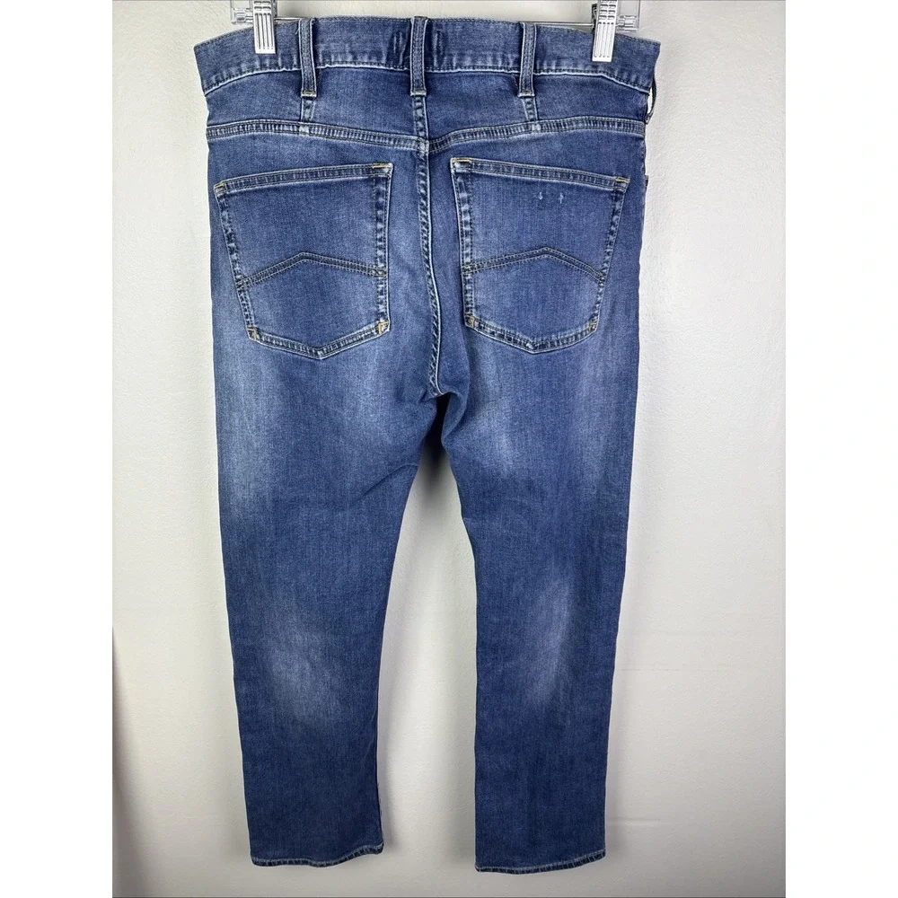 Authentic Armani Jeans Mens J31 Regular Blue Fit Denim Leg Jeans Size 31x30